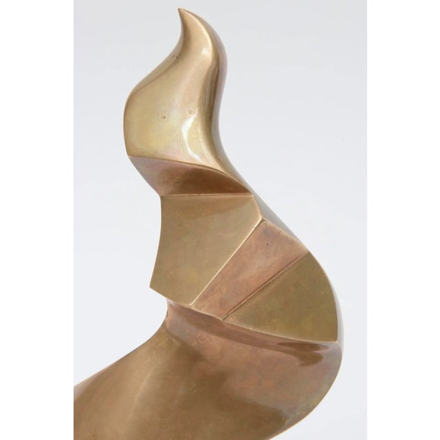 Vintage Antonio Grediaga Kieff Bronze Abstract Sculpture, 1980's For Sale - Image 4 of 10