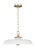 2020s Chapman & Myers by Visual Comfort Studio Wellfleet Medium Pendant, White For Sale - Image 5 of 5