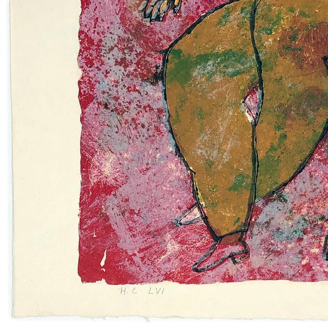 Contemporary Theo Tobiasse Untitled, From the Song of Songs of King Solomon (Hand Signed Lithograph) 1975 For Sale - Image 3 of 3