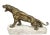 Bronze Figure of Lion on a Marble Base For Sale - Image 5 of 5