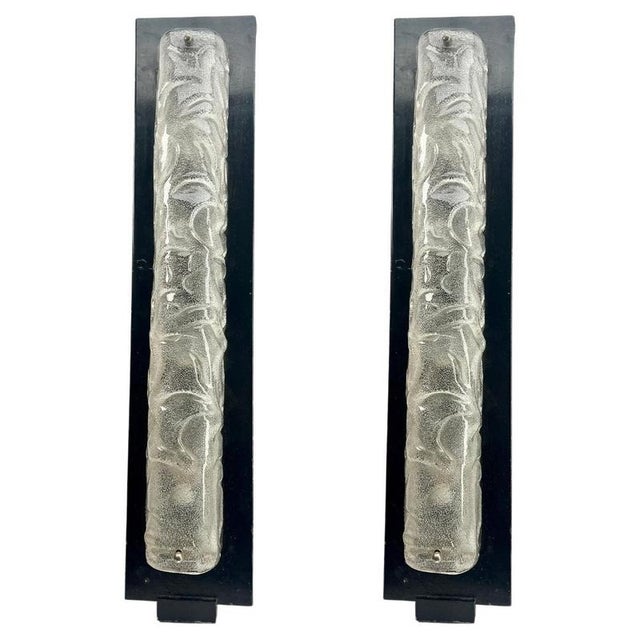 Vintage Iceglass Lamps from Rudolf Zimmermann Bamberg RZB, Germany, 1970s, Set of 2 For Sale - Image 11 of 11