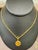 Gold 24 Karat Pure Gold Hand Made Yellow Gold Coin Necklace, 10.8 Gm, 18 Inch For Sale - Image 8 of 8