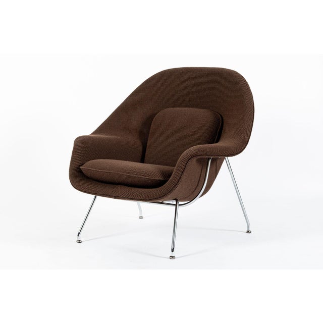 Mid-Century Modern Early Restored Mid Century Brown Womb Lounge Chair by Saarinen for Knoll, Multiples/Custom Available For Sale - Image 3 of 17