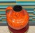 Red Orange Glazed Model 426-35 Bulbous Floor Vase, West Germany, 1970s For Sale - Image 6 of 9