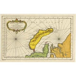 Antique Map of Novaya Zemlya by Bellin, 1758 For Sale