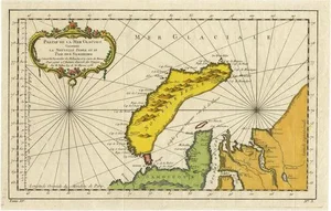 Antique Map of Novaya Zemlya by Bellin, 1758