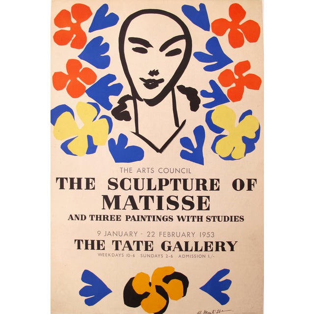 1953 Original Matisse Exhibition Poster Chairish