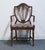 Hepplewhite High End Vintage Solid Mahogany Traditional Duncan Phyfe / Hepplewhite Style Shield Back Dining Arm Chair For Sale - Image 3 of 9
