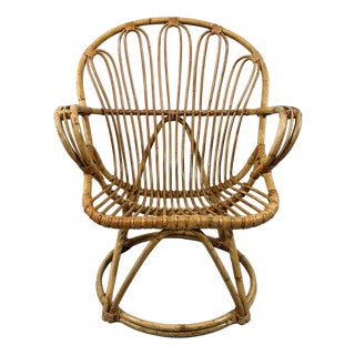 Rattan Chair by Rohé Noordwolde, Netherlands, 1960s For Sale