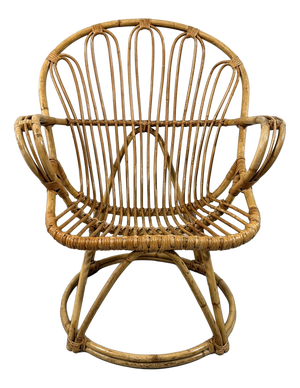 Rattan Chair by Rohé Noordwolde, Netherlands, 1960s