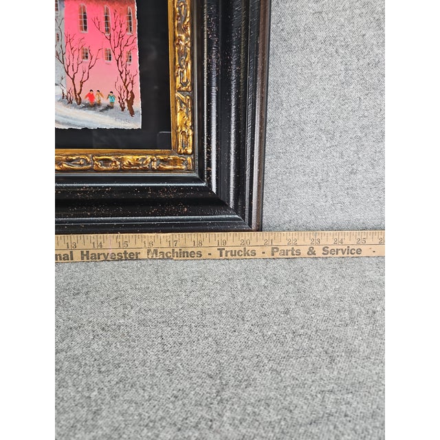 1990s 1990s Anatole Krasnyansky Signed Limited Edition Serigraph Village Children Framed For Sale - Image 5 of 10