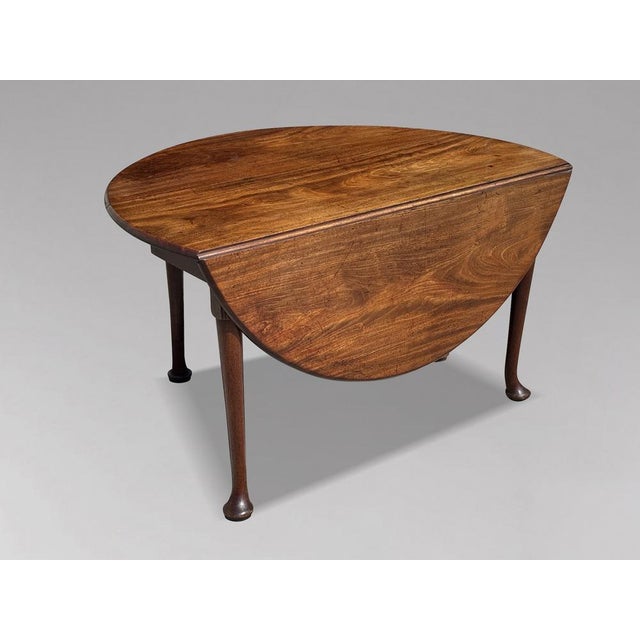 Untouched Mid 18th-Century George II Mahogany Drop-Leaf Dining Table An exceptionally untouched mid-18th century George II...