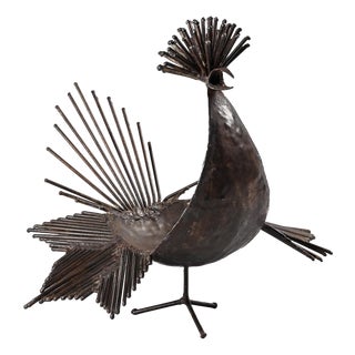 Michel Anasse, Sculpture of a Rooster, 1960s, Iron For Sale