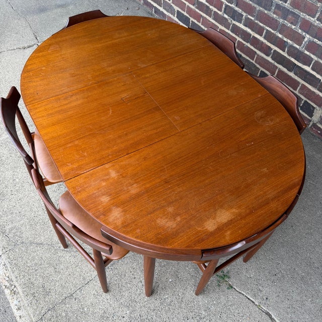 Mid-Century Modern Hans Olsen Danish Teak Dining Set For Sale - Image 3 of 12
