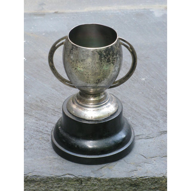 Silver Trophy in Solid Sterling Silver. Reads "Premio Cabrero, Madrid 1933" Antique For Sale - Image 8 of 13