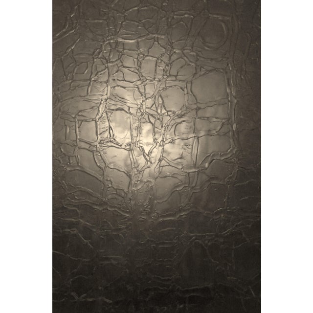 Mid 20th Century Danish Modern Cork and Glass Table Lamp For Sale - Image 16 of 17