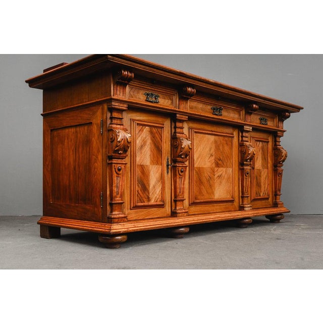 Brown Gründerzeit Sideboard, 19th Century For Sale - Image 8 of 18