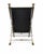 Maison Jansen Attributed to Maison Jansen Campaign Chairs – Brass & Steel With Black Leather Sling, 1970s. Three Available. For Sale - Image 4 of 6