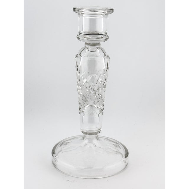 Beautiful vintage candle holder. Made of cut crystal. Holds a taper candle. Perfect to add to a collection or pair. This...