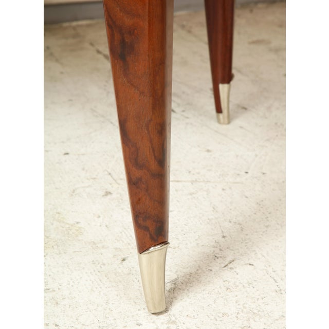 Auburn Bespoke Walnut Table in the Manner of Jules Leleu For Sale - Image 8 of 9