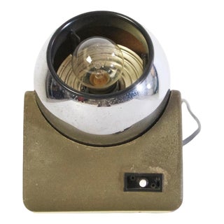 Mid-Century Modern Table Lamp in Aluminum and Chrome, Italy, 1970s For Sale