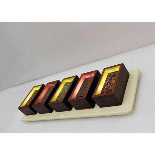 1950s Futurist-Style Wall Light Panel, 1950s For Sale - Image 5 of 14