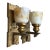 Hammered Arts and Crafts Wall Sconces With Bournique Shades Circa 1916 #2512 For Sale