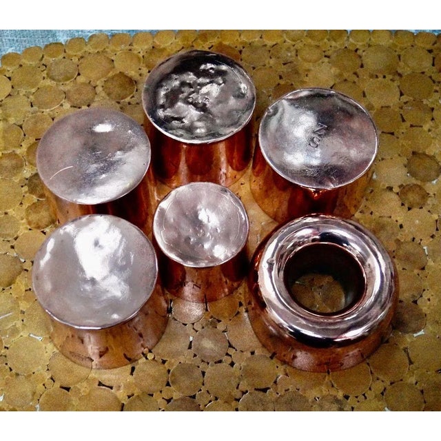 Victorian Copper Jelly Moulds, Set of 6 For Sale - Image 3 of 13