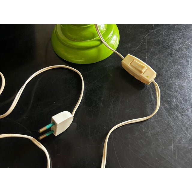 Green Table Lamp, 1970s For Sale - Image 9 of 10