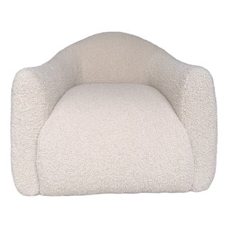 Verellen Ivory Boucle Lounge Chair For Sale
