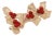 Sharland England Iraca Palm Christmas Holly Napkin Rings - Set of 4 For Sale