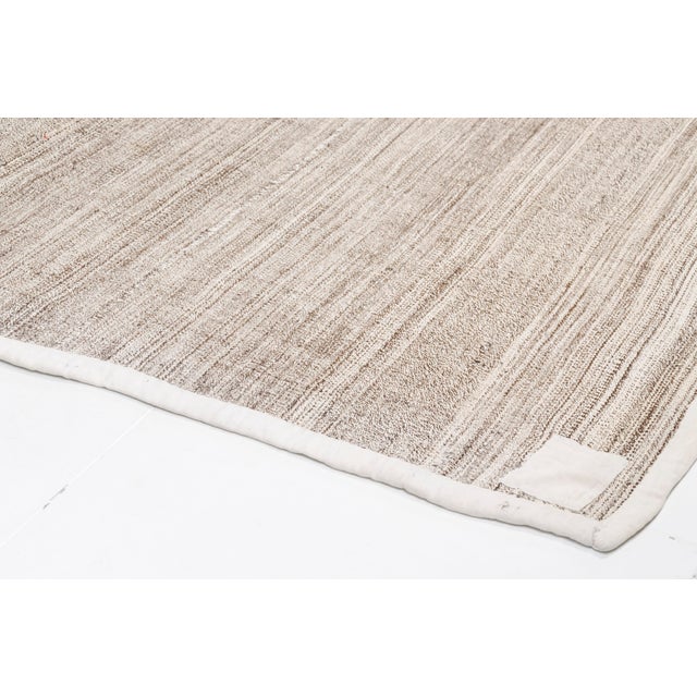 Beige Mid 20th Century Earthy Beige Turkish Kilim For Sale - Image 8 of 10