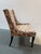 Hieorglycphic Upholstered Accent Chair For Sale - Image 4 of 12