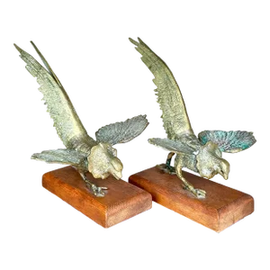 Vintage Boho Brass Pheasants - a Pair