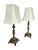 Mid 20th Century Gilt Metal Footed Baroque Style Lamps and Shades - A Pair For Sale - Image 9 of 10