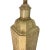 Mid 20th Century Chinoiserie Plaster Table Lamp Raised Bird Floral Relief Cream For Sale - Image 9 of 17