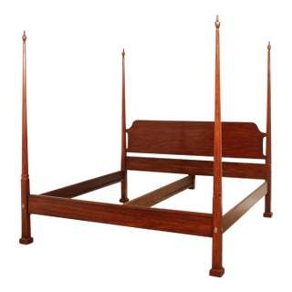Henkel Harris Four Poster Solid Cherry Queen Bed For Sale