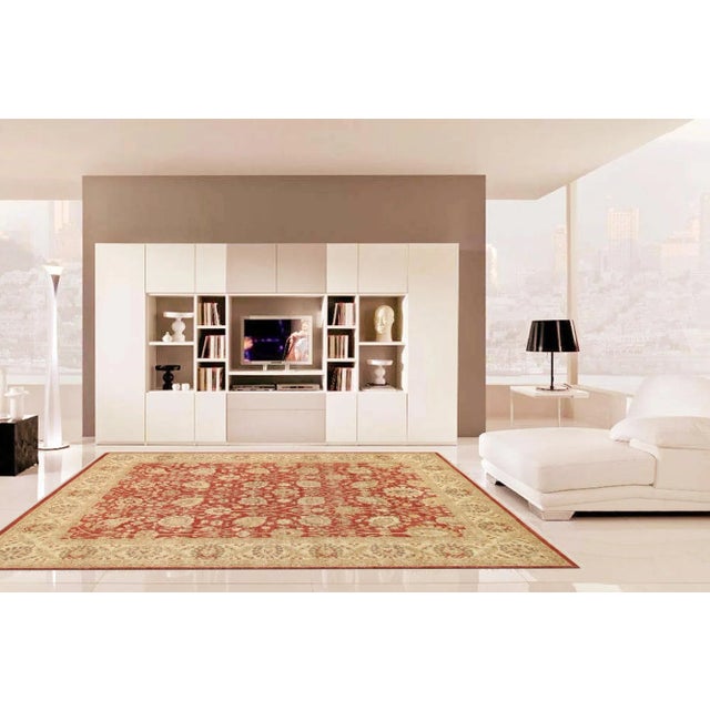 Contemporary Pasargad Home Ferehan Lamb's Wool Area Rug, 11' 9" X 15' 9", Rust For Sale - Image 3 of 4