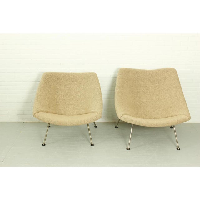 Metal Vintage Oyster Chairs by Pierre Paulin for Artifort, 1960s, Set of 2 For Sale - Image 7 of 16