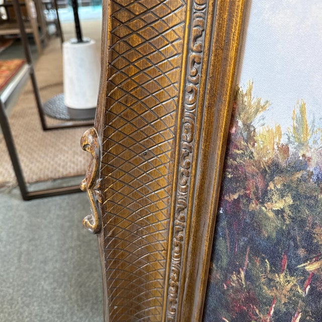 Malarz Peace River Sunset Reproduction Print in Ornate Gilt Frame For Sale - Image 10 of 12