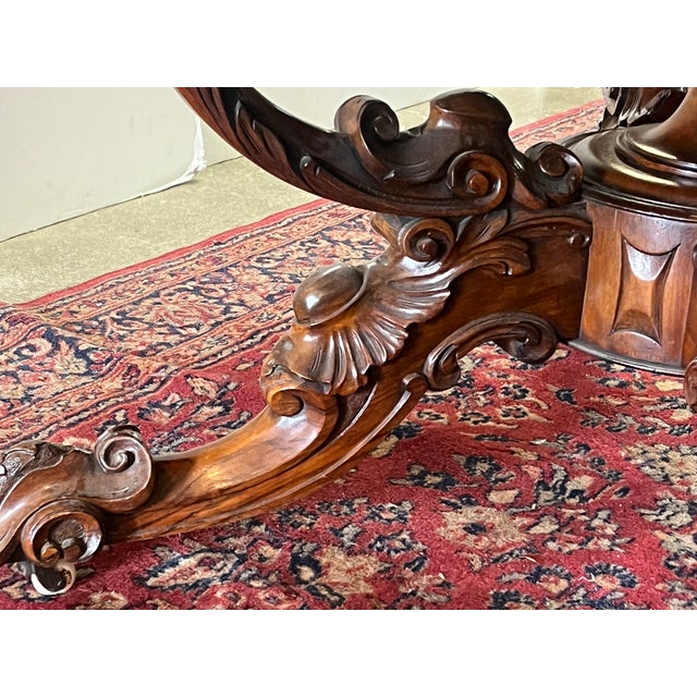 Mid 19th Century Victorian Burled Walnut Center Table For Sale In Los Angeles - Image 6 of 8