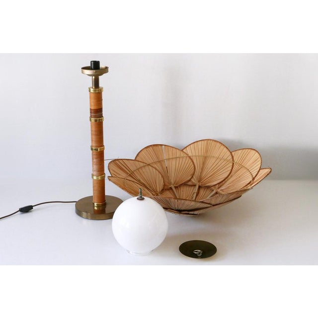 Mid-Century Modern Uchiwa Table Lamp by Miranda Ab Sweden, 1960s For Sale - Image 15 of 18