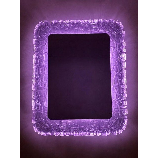 Large Six-Light Acrylic Wall Mirror from Erco, Germany, 1970s For Sale - Image 15 of 18