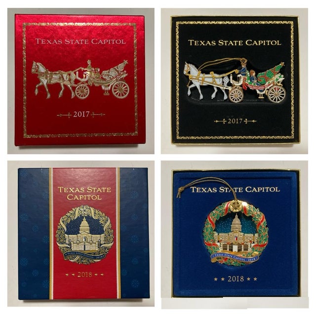 20 Commemorative Texas State Capitol Christmas Ornaments - 2001-2023 For Sale In Houston - Image 6 of 12
