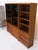 3 Bay Mid-Mentury Modern Walnut Glass Doors Bookcase Wall Unit Curio Cabinet For Sale - Image 16 of 18