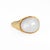 Modern 1990s Vintage Tiffany & Co Pearl Ring Elsa Peretti Sz 5.5 18k Yellow Gold Signed, Size 5.5 For Sale - Image 3 of 7