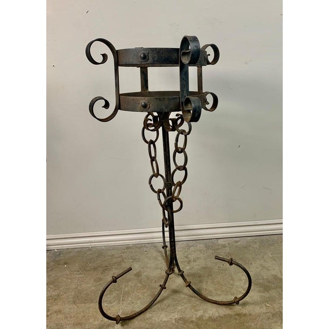 Spanish 1940s Spanish Iron Planters - A Pair For Sale - Image 3 of 11