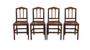 Late 19th Century Dining Chairs in Oak, Set of 4