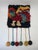 Handmade Rya-Style Wool Tapestry with Pom-Poms, 1970s For Sale - Image 4 of 9