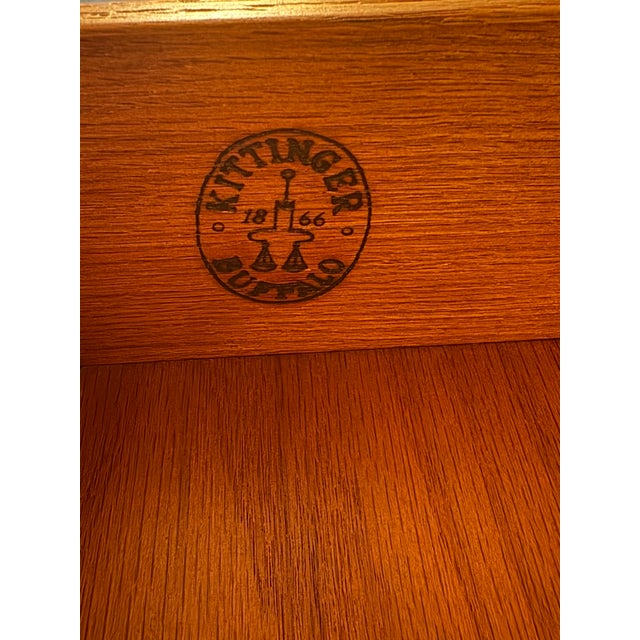 1980s Authentic Kittinger Buffalo Mahogany Highboy Dresser For Sale - Image 5 of 8